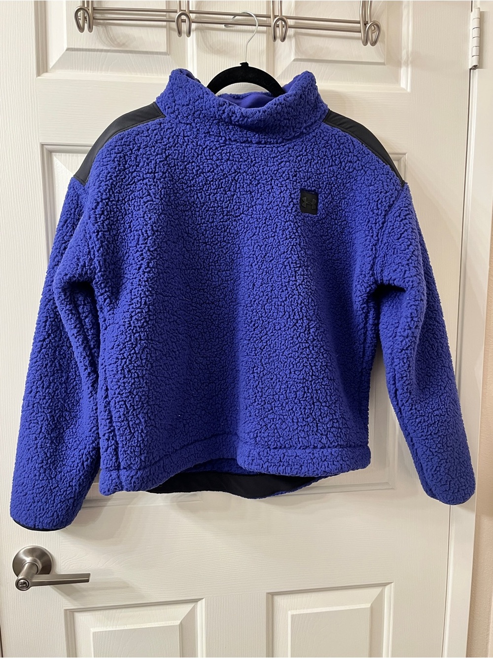 Under Armour Women's Royal Blue Sherpa Turtleneck Pullover